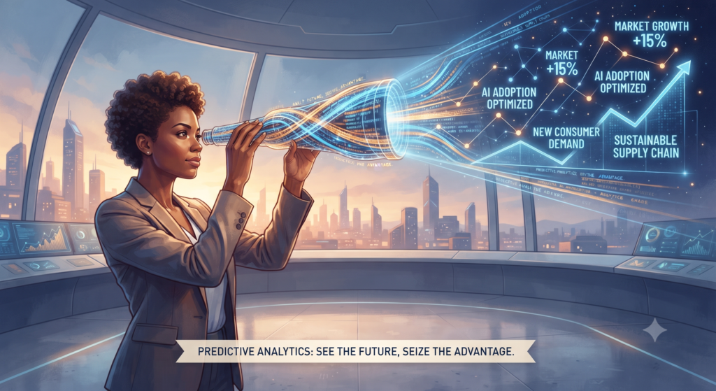 Predictive analytics helping businesses plan ahead with AI