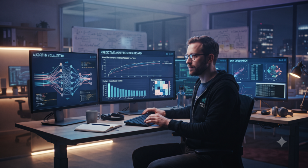 Key technologies powering AI order management including machine learning and real-time data"