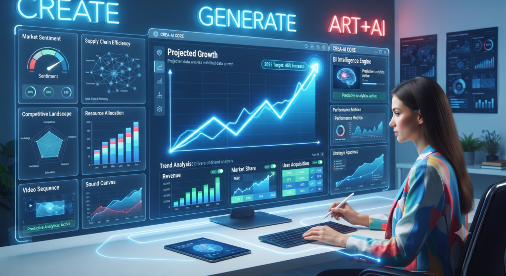 Natural Language Processing (NLP) interpreting human language for AI marketing tools."